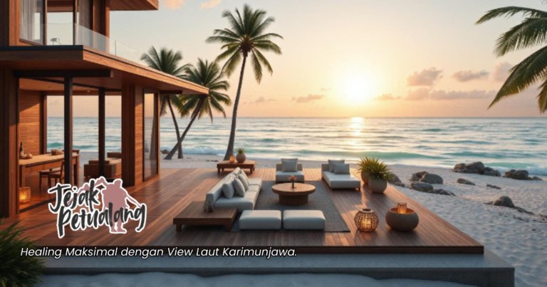 Penginapan karimun cantik dengan view laut estetik di Karimunjawa