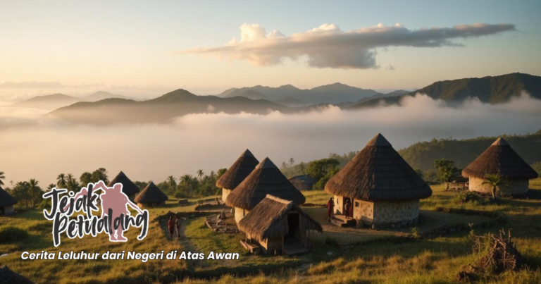 Asal Usul Wae Rebo dengan rumah adat pegunungan