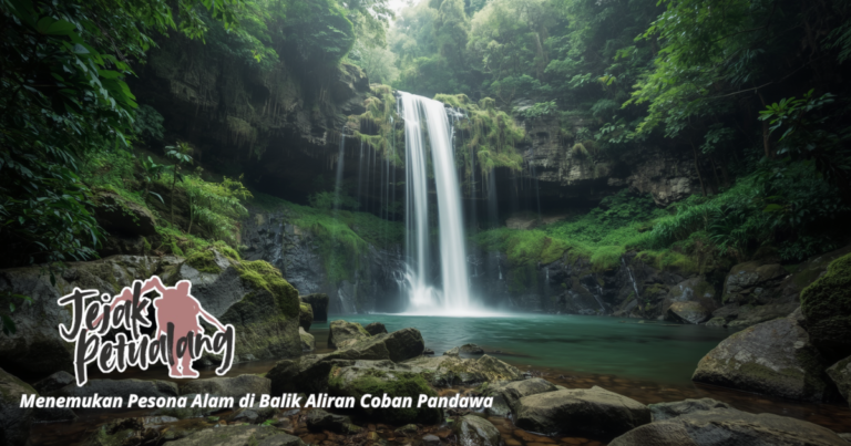 Air terjun Pandawa di alam asri