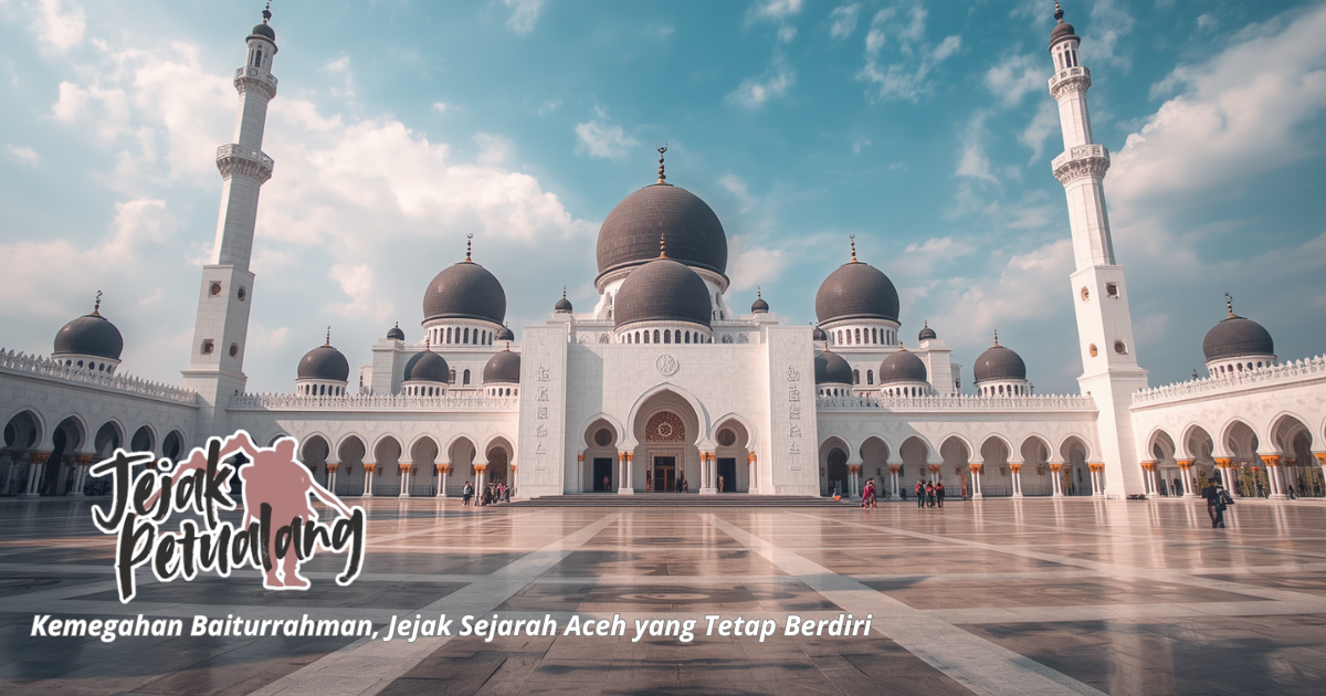 Sejarah masjid Baiturrahman Aceh pada bangunan