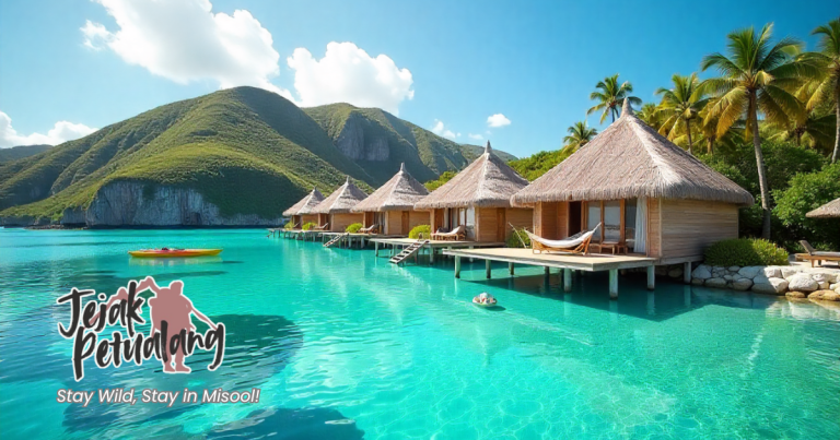 Penginapan Pulau Misool dengan pemandangan laut